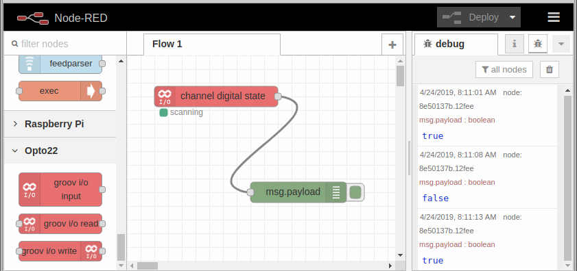 Input node example